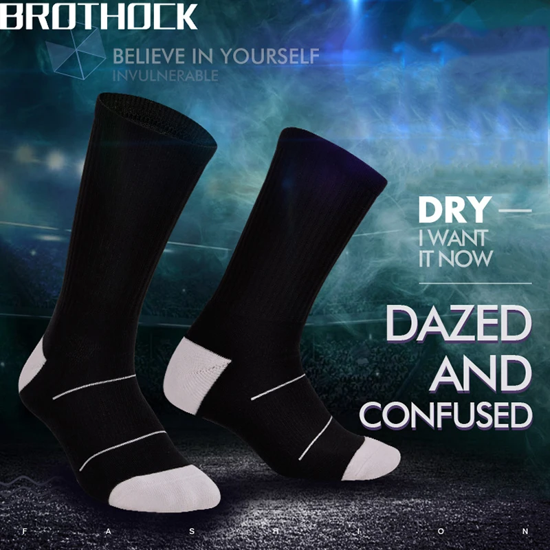 Brothock футбольные носки, чулки, короткие трубки, толстое полотенце, мужские носки, тренировочные профессиональные баскетбольные спортивные футбольные носки