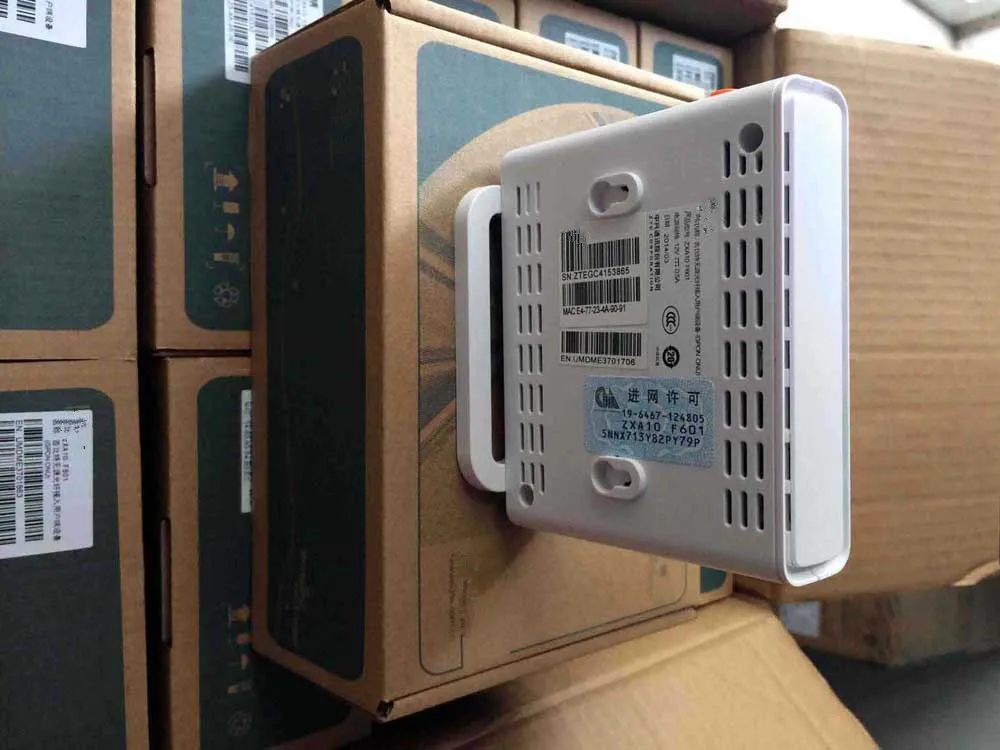 Оригинальный терминал GPON ONT ZXA10 F601 FTTH или FTTO ONU с одним портом Ethernet GE английская