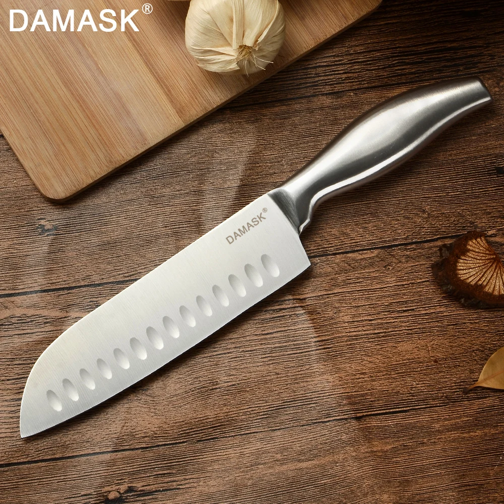 Дамасский 3cr13 набор кухонных ножей из нержавеющей стали, фруктовый нож Santoku, нож для нарезки хлеба, кухонные инструменты