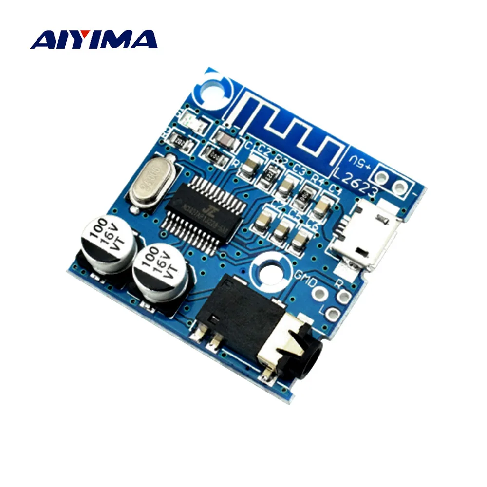 

AIYIMA 3.7-5V Wireless Bluetooth 4.1 MP3 Lossless Decoder Board 3.5MM Audio Receiver Decoding Board DIY For Amplifiers