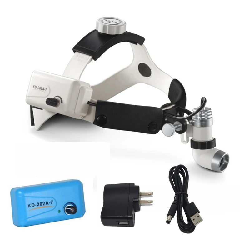 

High Quality 3 W LED Medical Headlight Dental Surgical Head Light Lamp All-in-one KD-202A-7