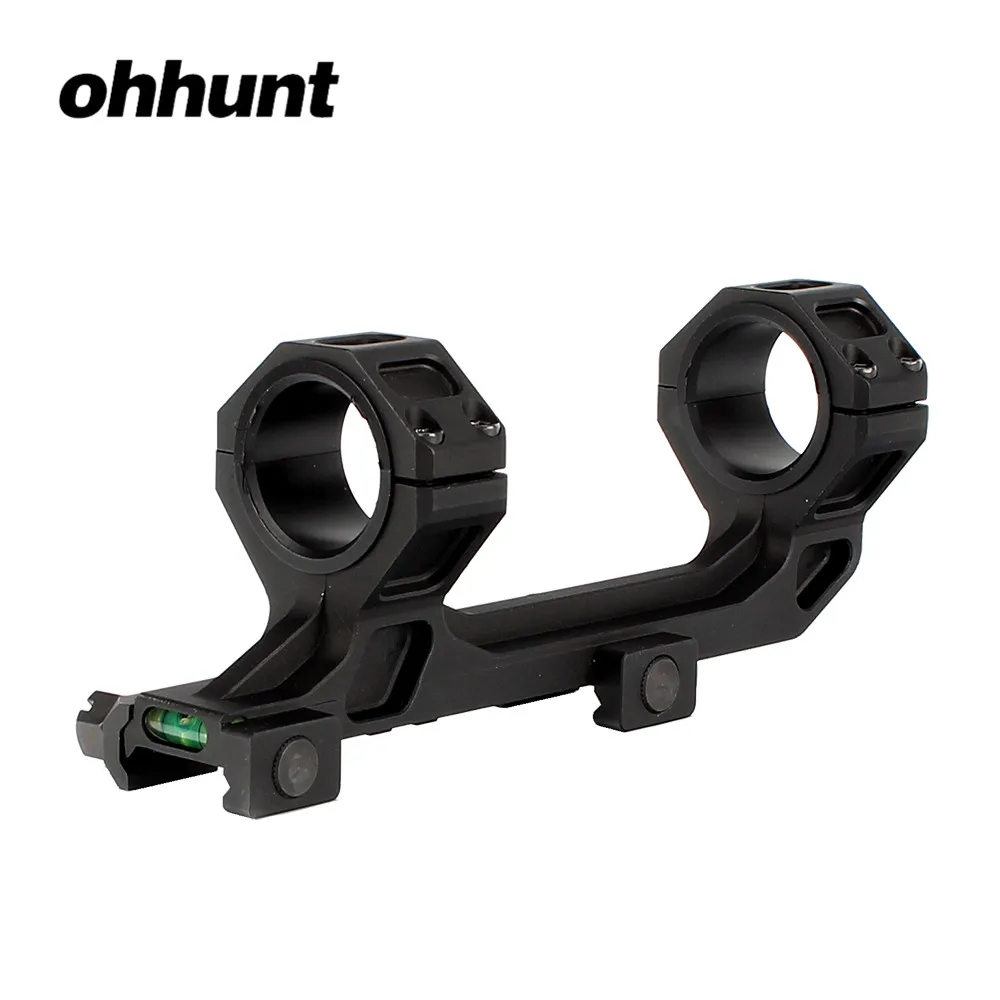 

ohhunt 1 Inch 30mm Picatinny Weaver Scopes Mounts Rail with Bubble Level AR15 M4 M16 Hunting Riflescope Offset Rings
