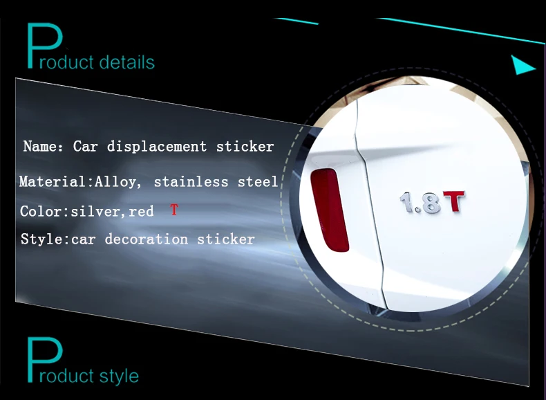 Автомобильная наклейка Объем двигателя металла 1,0 1,2 1,5 1,6 1,8 2,0 2,5 2,8 3,0 с объемным логотипом автомобиля задний багажник эмблемы наклейки для автомобилей