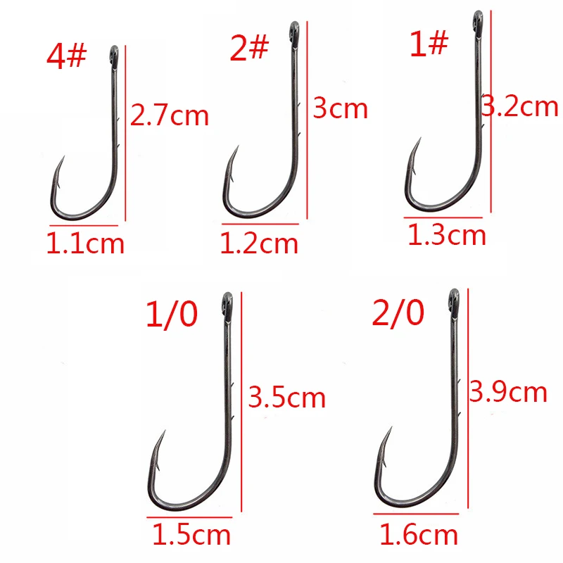 200 шт./лот, рыболовные крючки, клюв, держатель для приманки, крючок с 2 Baitholder Barbs, рыболовные крючки, 92247, размер 1#-6/0