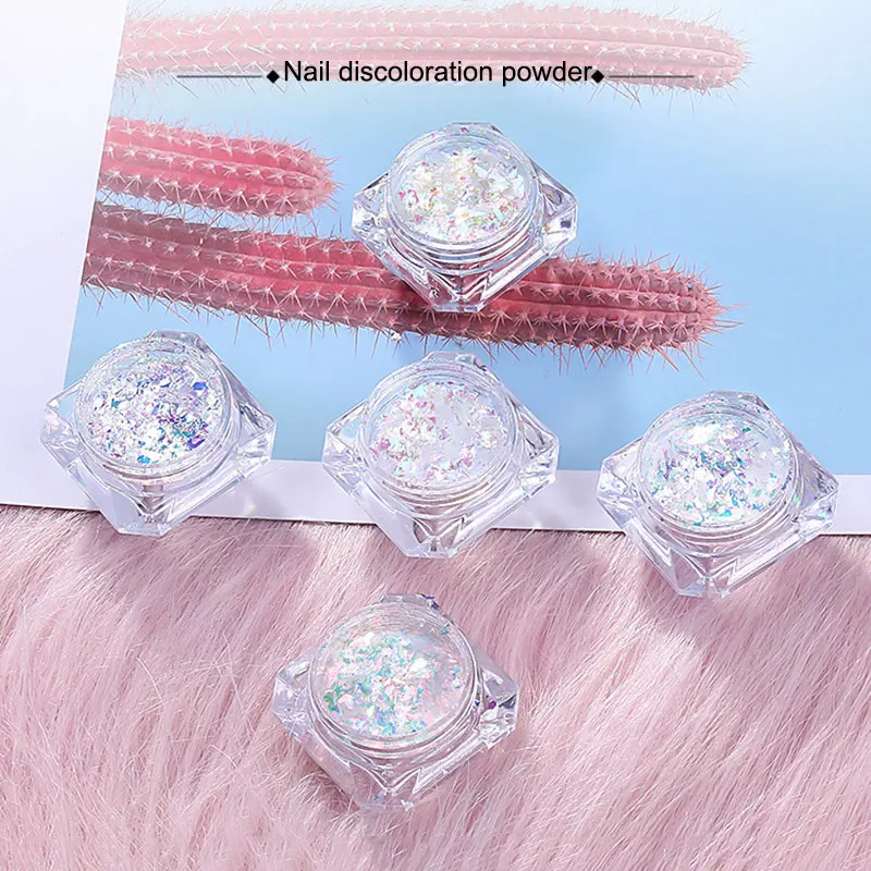 Nail Glitter Sequins Powder Holographic Spangles 3D Nail Art Decoration NShopping