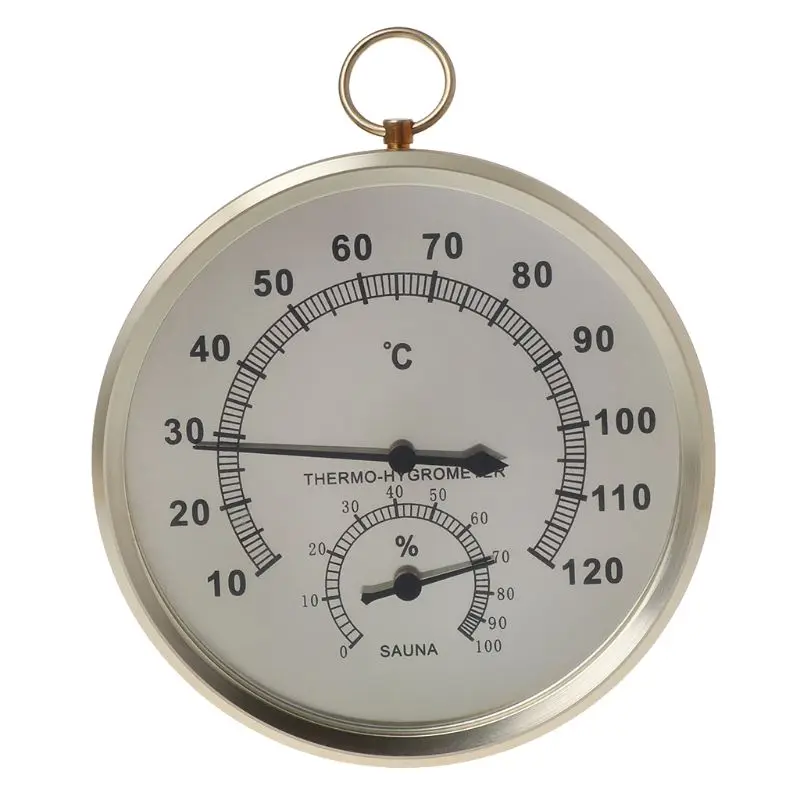 

Sauna Thermometer Metal Case Steam Sauna Room Thermometer Hygrometer Bath And Sauna Indoor Outdoor Used