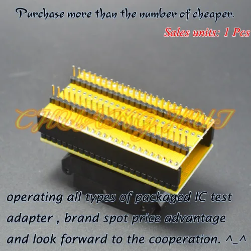 TQFP48 to DIP48 Programmer adapter QFP48 ic test socket (1pin to 1pin) Pitch=0.5mm Size=7mmX7mm 9mm*9mm TQFP48 to DIP48 Programmer adapter QFP48 ic test socket (1pin to 1pin) Pitch=0.5mm Size=7mmX7mm 9mm*9mm