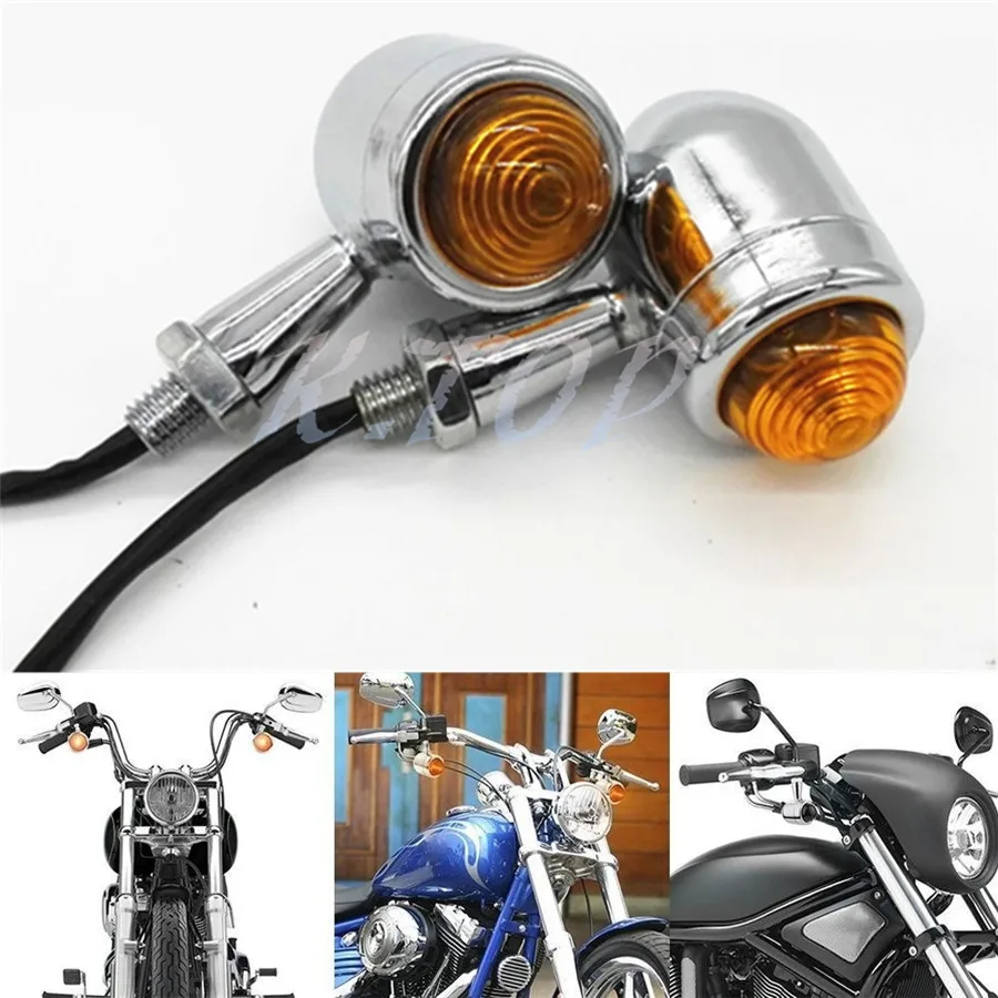 Buy 2X Chrome Bullet Mini Heavy Duty Motorcycle LED