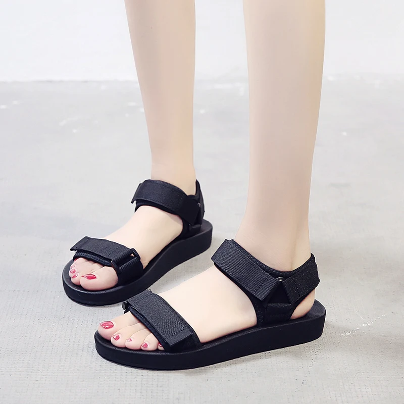 

Summer Women Flat Sandals Gladiator Open Toe Buckle Soft Sandals Female Casual Summer Flat Platform For Girl Beach Shoes