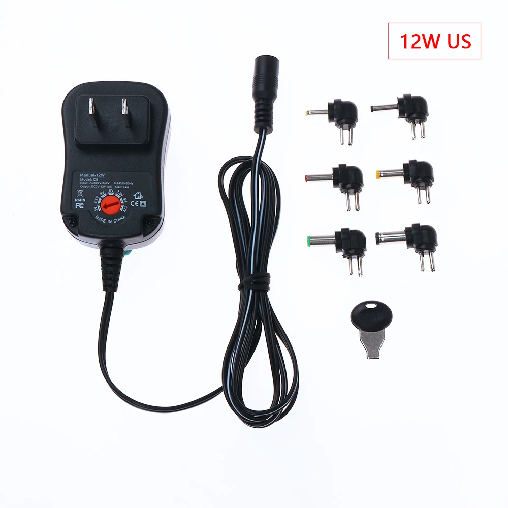 AC 100V~ 240V к DC 3 V/4,5 V/5 V/6 V/7,5 V/9 V/12 V Универсальное зарядное устройство адаптер для Led светильник 30W источник питания