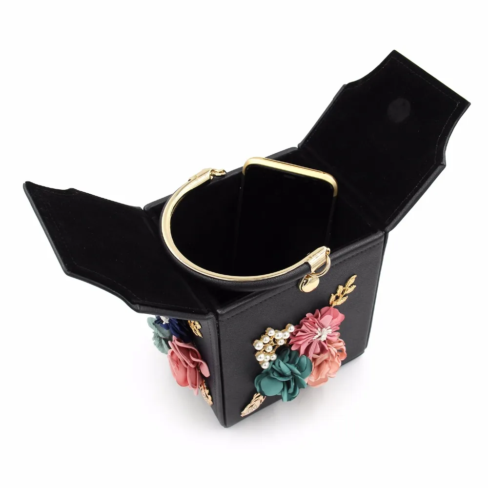 Milisente Evening Bag for Women Floral Squared Party Evening Purse Shoulder Handbag Milisente Evening Bag for Women Floral Squared Party Evening Purse Shoulder Handbag