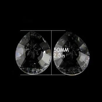 

20pcs/Lot 50mm Crystal Chandelier Pendant Lamp Drop With One Hole , Crystal Chandelier Pendant For DIY Wedding Strand