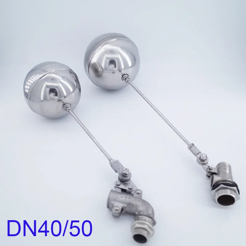

High temperature Water level switch DN40 DN50 Cold and Hot Water Tank Float Valve 1-1/2 2" stainless steel SS304 toilet valve