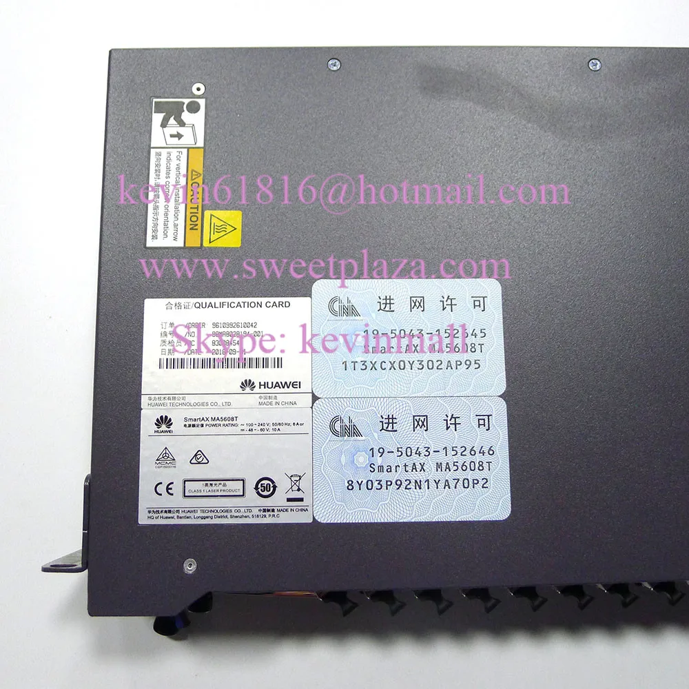 Hua wei mini GPON или EPON OLT MA5608T с 2* MCUD1+ 1* MPWC+ 1* GPFD C