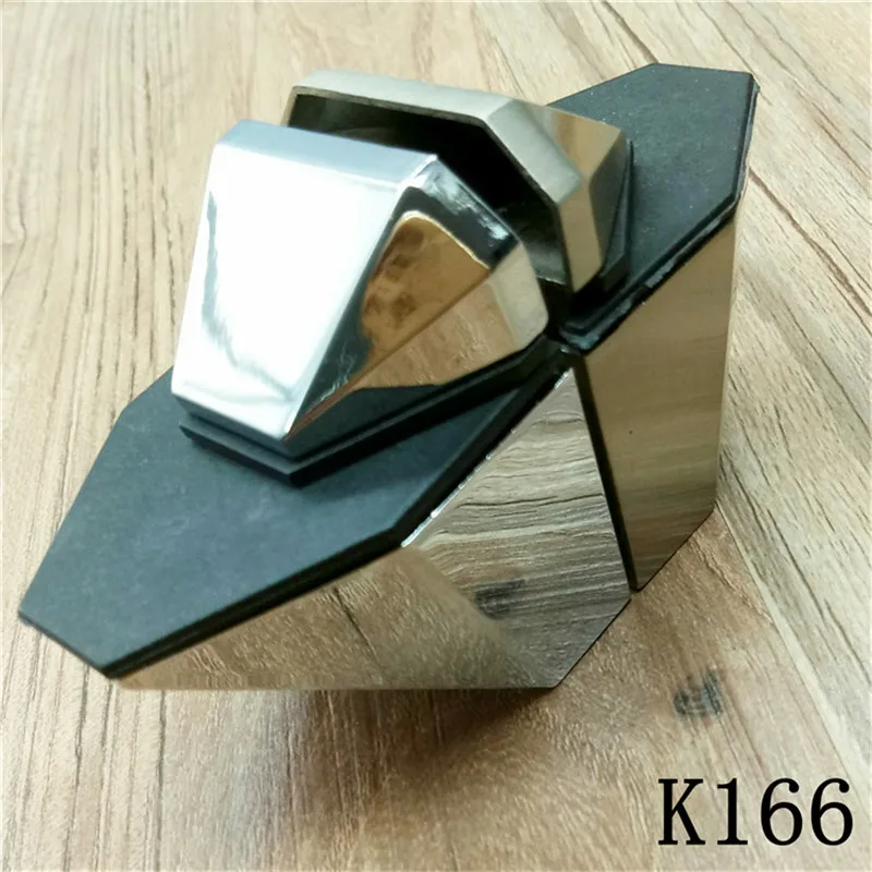 Zinc Alloy Glass Clamps Shelves Support Bracket Clips For 3 to 22mm glass board Tip mouth style Glossy/Satin finished