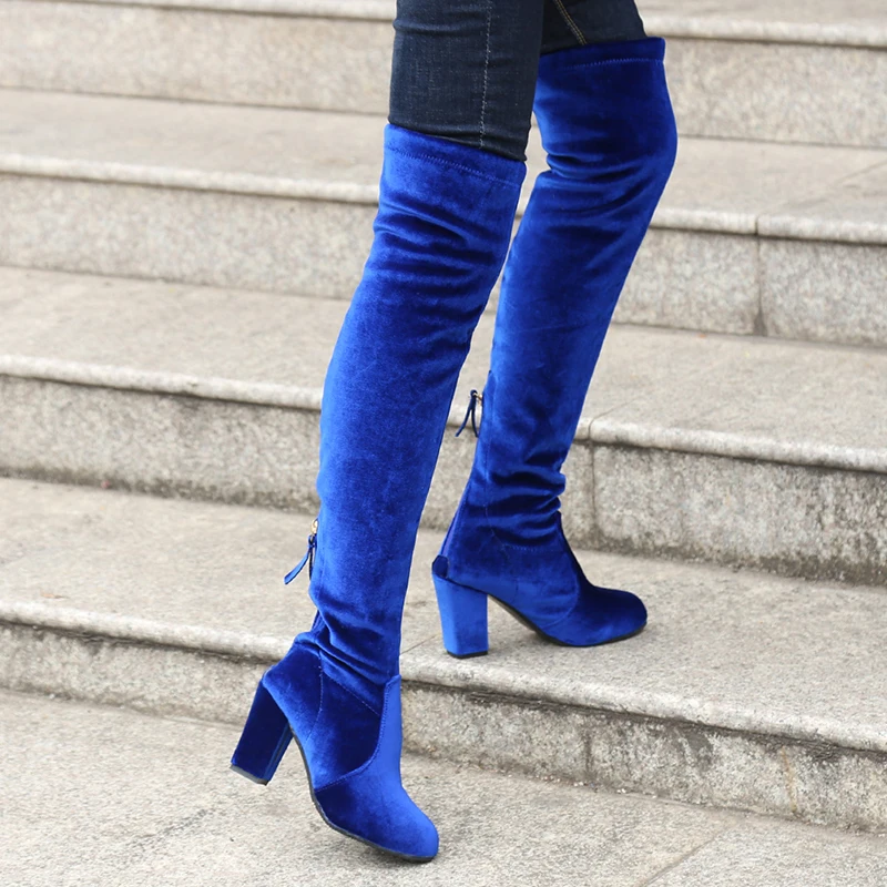 

New Shoes Women Boots Black Over the Knee Boots Sexy Female Autumn Winter lady Thigh High Boots