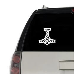 Thor's Hammer Mjolnir Vinyl Car Sticker Pagan Asatru Norse Viking Laptop Decal for Apple MacBook Air / Pro & Bottle Decoration