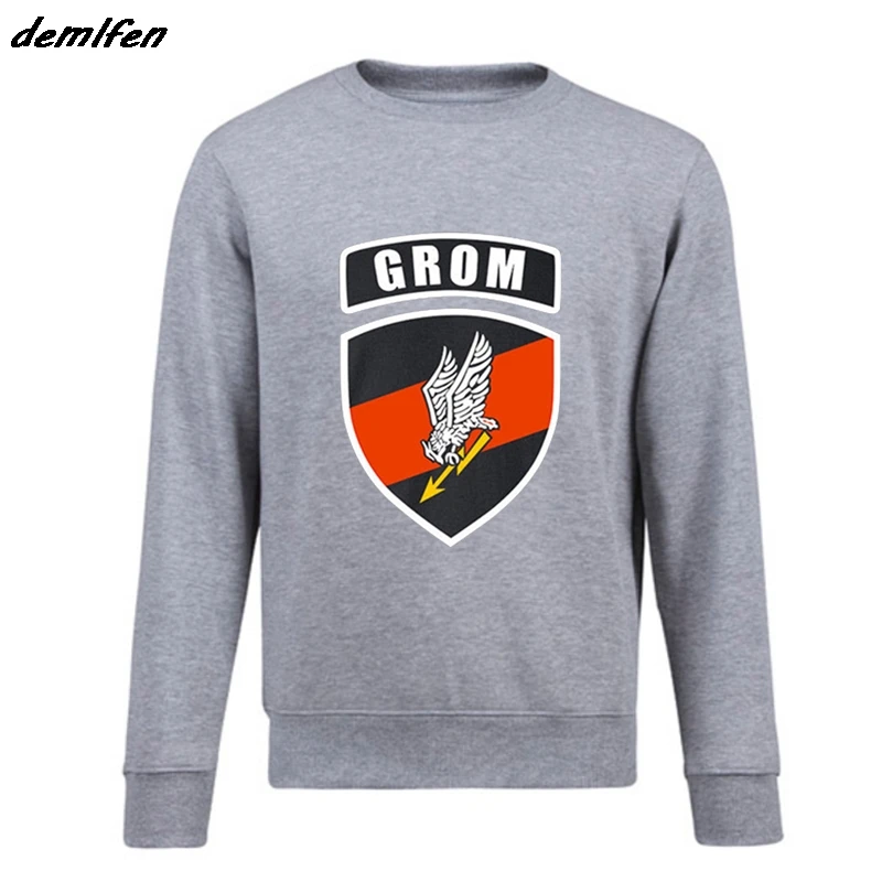 New Spring autumn Fashion Sweatshirt JW GROM Poland Elite Counter Terrorism Unit Special Force Military Hoodie Hip Hop Coat Tops |