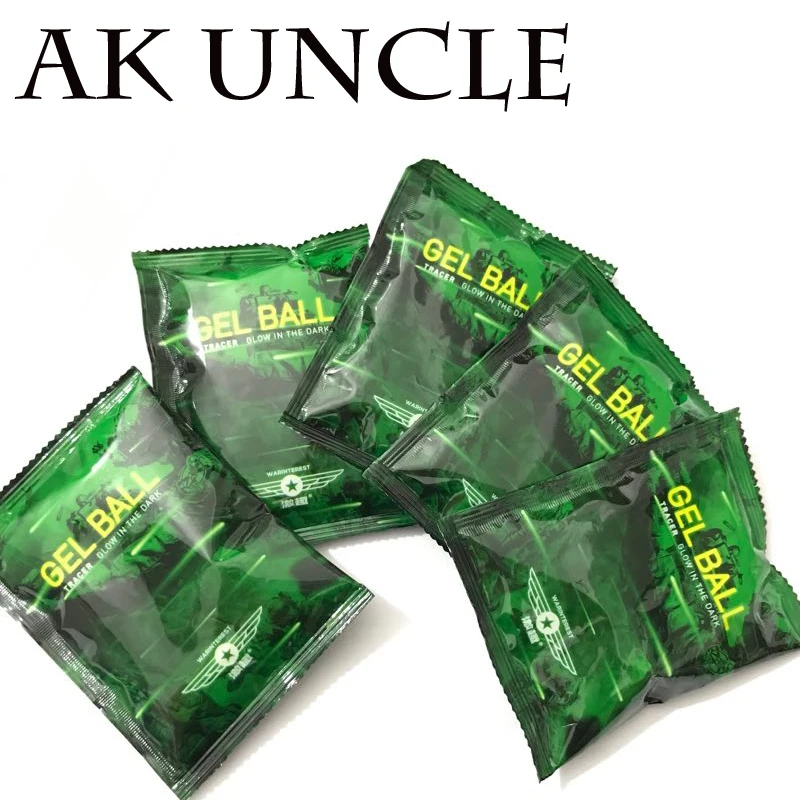 

AK Uncle Gel Blaster 7-8mm luminescent Gel Ball White for Gel Blasting Toy Gun fluorescent gel ball