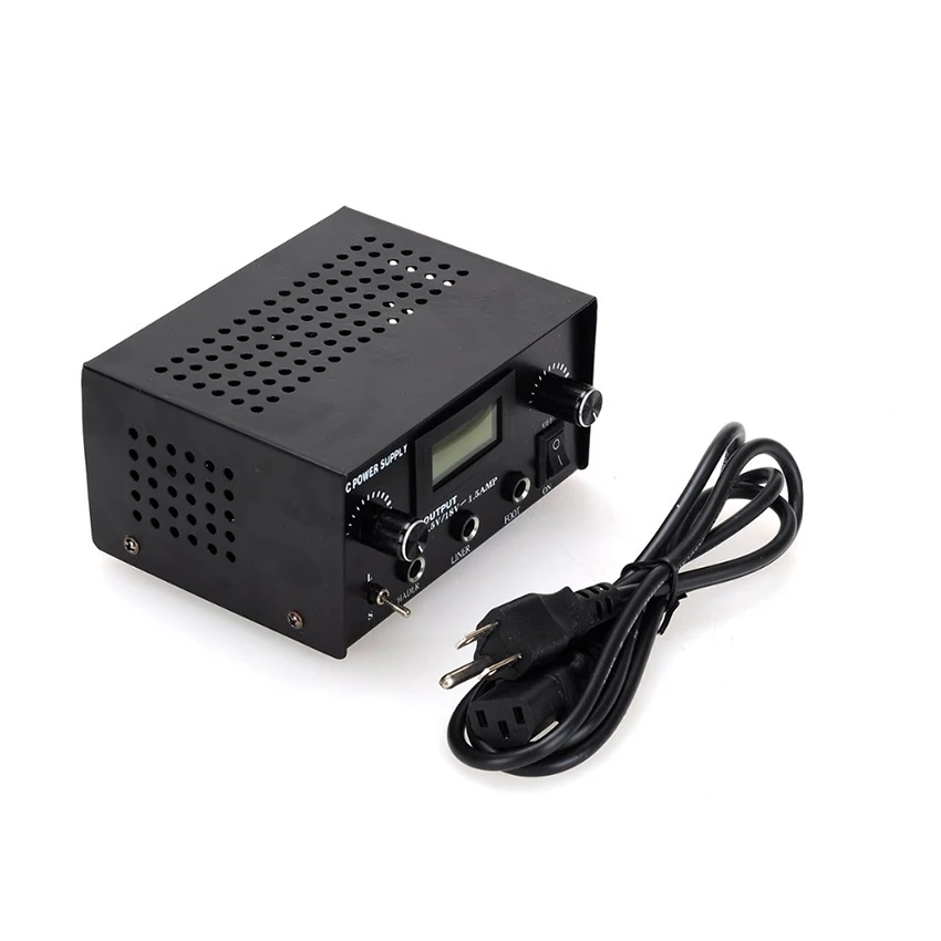 Profesional rojo/azul/negro Acero dual digital LCD Fuentes de energía para tatuar fuentes de alimentacion tatuaje tatouage d'alimentation Profesional rojo/azul/negro Acero dual digital LCD Fuentes de energía para tatuar fuentes de alimentacion tatuaje tatouage d'alimentation