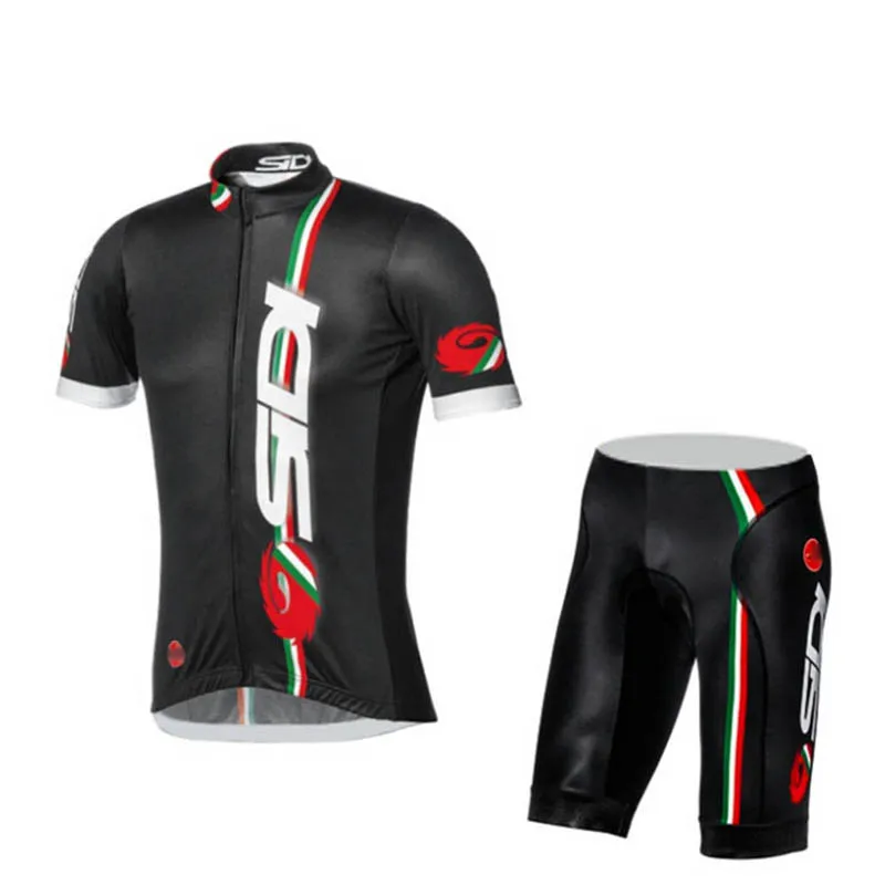 2018 Summer Sidi TEAM Cycling JERSEY Quick Dry Ropa Ciclismo Mens Bicycle Clothing GEL Breathable Pad Bib Short Sets