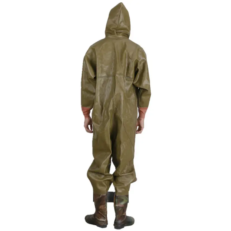 Alto-salto Corpo Inteiro Pesca Waders 0.85mm Pvc Impermeável Água Caça Macacão Camuflagem Carne Tendão Única Peixe Roupas 10 Roupa de pesca tipo Wader