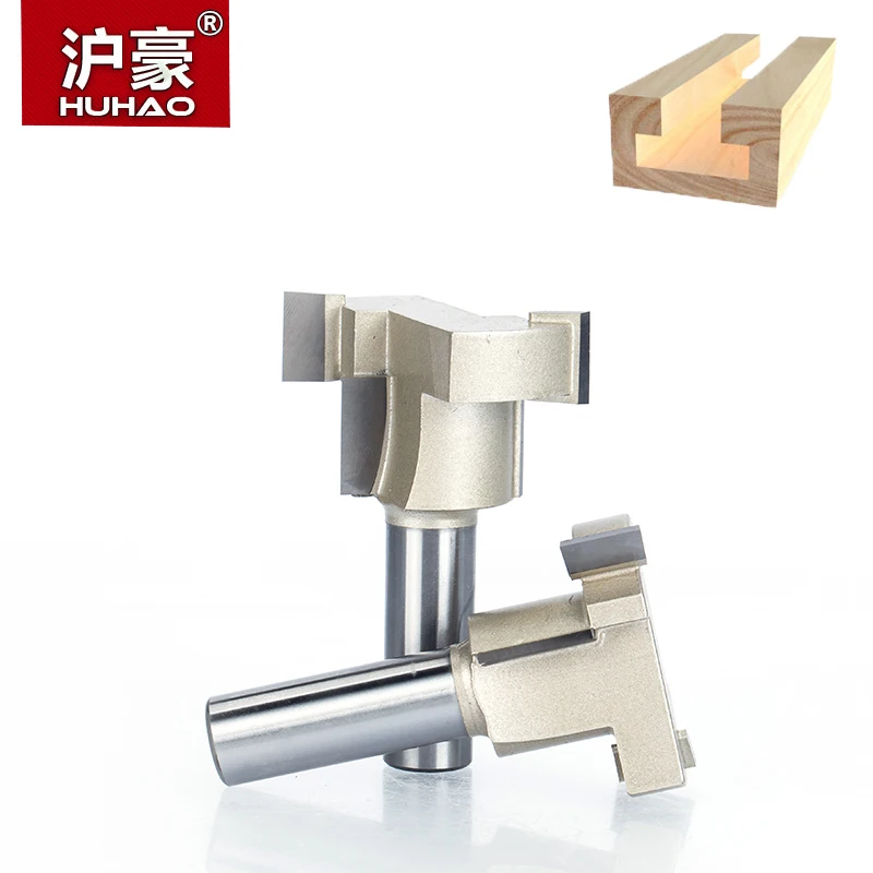 1//2/" 1//4/" Shank Wood Milling Cutter Router Bit T-Type Woodworking Planing Tool