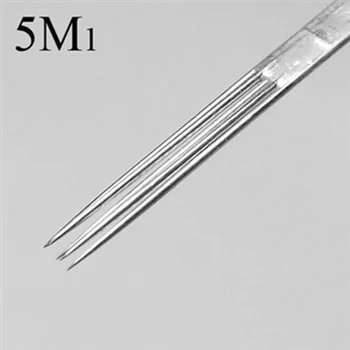 

5M1 maquiagem 50Pcs/Lot New Stainless Steel Assorted Sterilize Disposable Magnum Tattoo Needles Permanent makeup agujas piercing