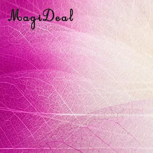 100pcs Natural Magnolia Skeleton Leaf Leaves Embellishment for DIY Crafts Purple Blue