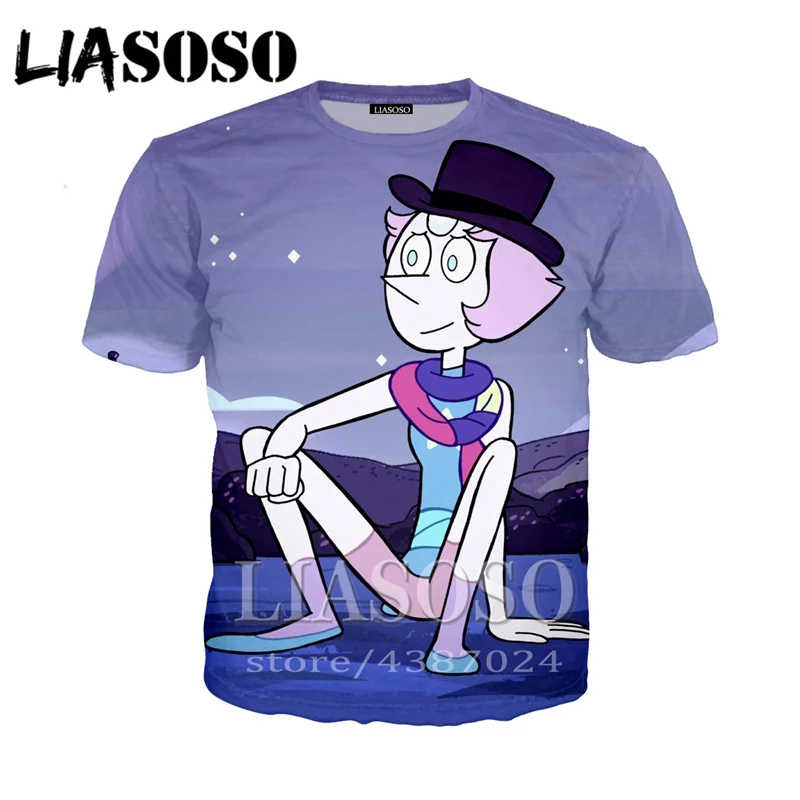 

Short Sleeve Fashion Tshirt T-shirt Anime 3D Print Cartoon Steven Universe Men/Women Casual T Shirt Tees Tops