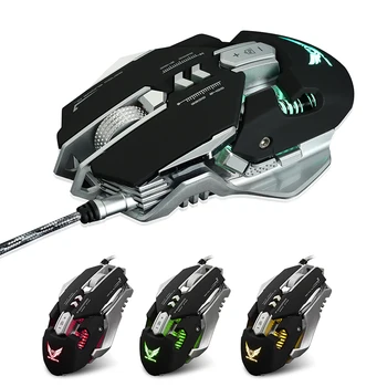 

3200DPI USB Wired Gaming Mouse 7 Programmable Keys Backlight Mechanical Macro Definition Gaming Mouse Gamer Mice Comfortable Use