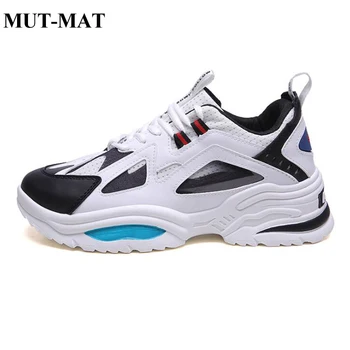 

Mut-Mat Spring New Arrival Men's Shoes Casual Mesh Wild Sports Couple Shoes Youth Popular Height Increasing Shoes