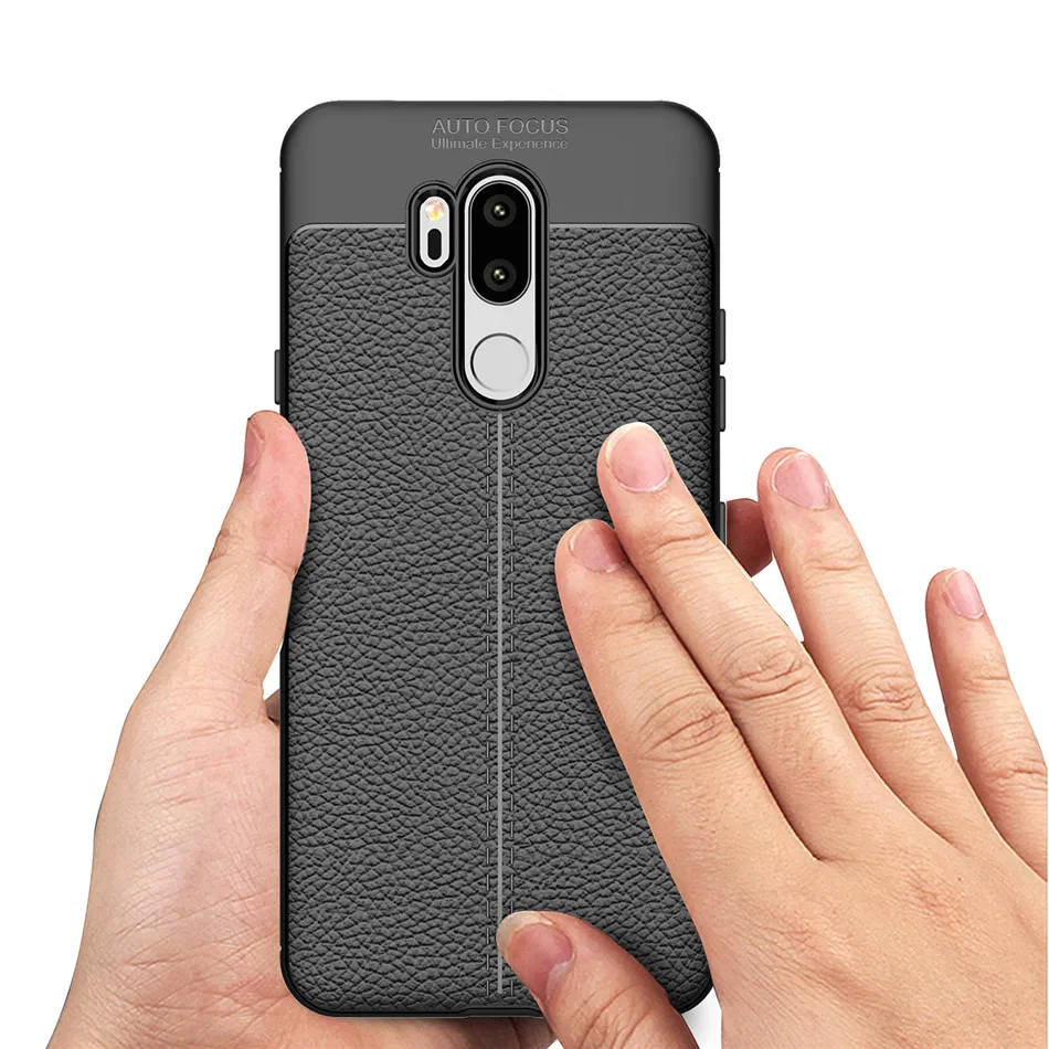Роскошный мягкий чехол из тпу для LG G8 G7 G6 V50 V40 V30 Thinq Q6 Q7 Plus тонкий матовой кожи с