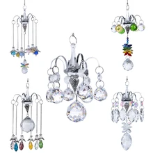 H & D Crystal SunCatcher twórca tęczy wisiorek wiszący żyrandol pryzmaty lampa Chakra strona główna ogrodowa dekoracja ślubna Accessaries(China)