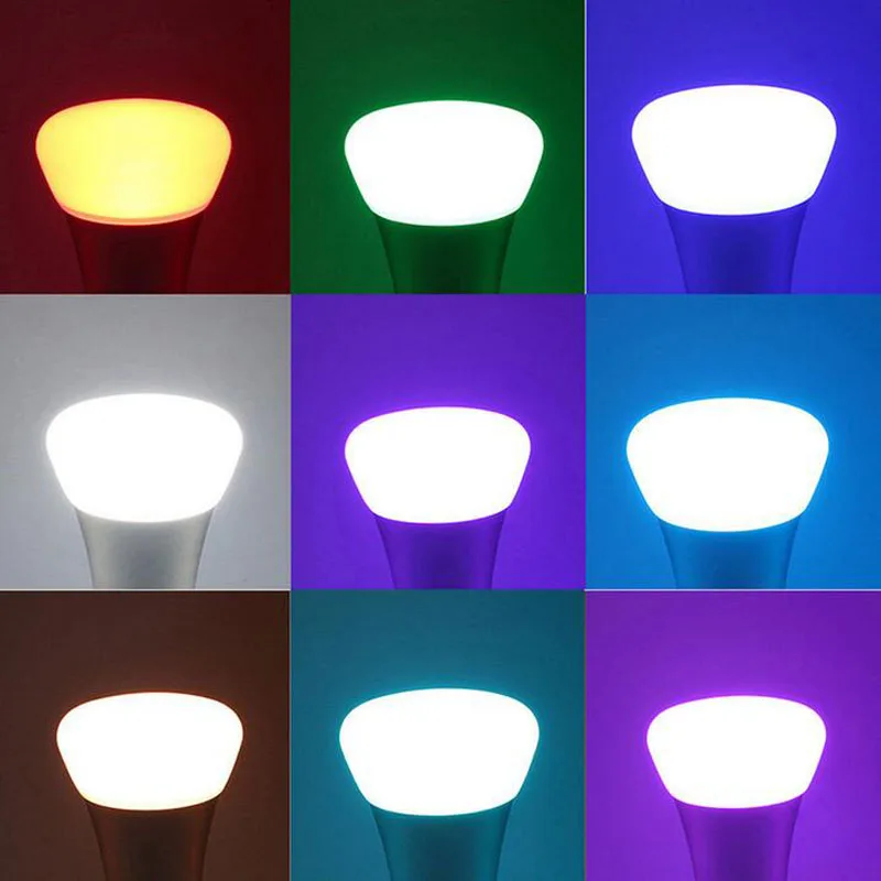 E27 RGB светодиодные лампы 16 Цвета 10 Вт 20 хит продаж интеллигентая (ый) светодиодный