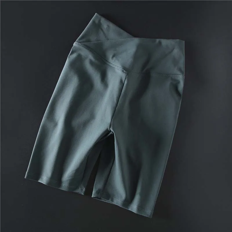 Women's Yoga Shorts Tights High Waist Sports Quick Dry Athletic Skinny Fitness Running Workout Riding