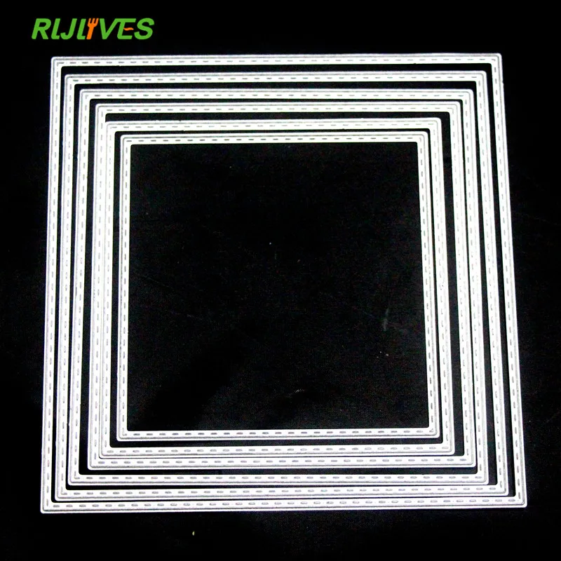 

150x150mm Square Metal Cutting Dies DIY Scrapbooking Card Stencil Paper Craft Handmade Album Handbook Decoration