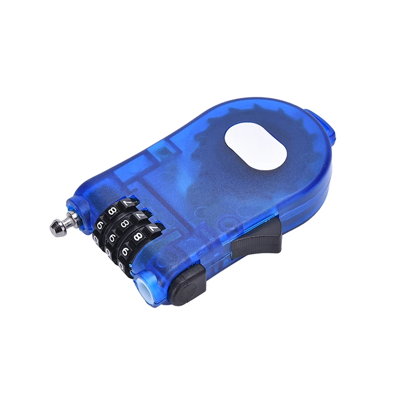 Retractable 3-Digit Combination Cable Code Lock Bike Luggage Travel Padlock
