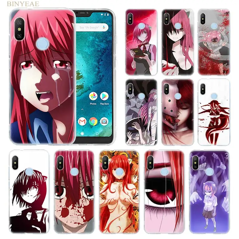 

Elfen Lied girl Soft TPU Phone Cases Shell for Xiaomi Redmi A2 lite 6 6A 6Pro note 4 4X 5 5A 5Plus A1 5X 6X