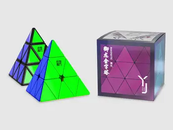 

Yongjun YJ Yulong Pyramid 2M Jinzita Magnetic Magic Cube Puzzle Professional triangle speed cubo magico Educational Toys