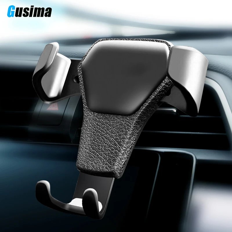 

Gusima Gravity Car Holder For Phone in Car Air Vent Clip Mount No Magnetic Mobile Phone Holder Cell Stand Support For iPhone X 7