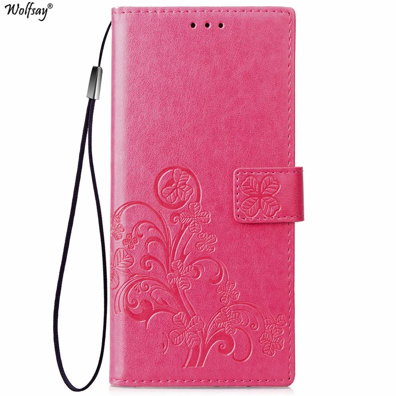Wolfsay Fundas Xiaomi Redmi 7 Чехол Флип из искусственной кожи чехол Xiaomi Redmi 7 Чехол для Xiaomi Redmi 7 кошелек чехол с отделением для карт сумки 6,26" - Цвет: Pink