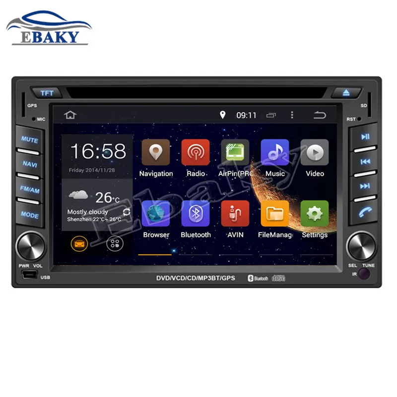 

NaviTopia Quad Core 6.2inch Android 7.1 Car DVD Radio for Dodge Attitude/Brisa for Inokom Matrix/Elantra Lavita 2001-2012