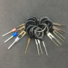 11pcs/set High Quality Car Plug Terminal Extraction Pick Back Needle Wire Harness Connector Crimp Pin Automobiles Repair Tool