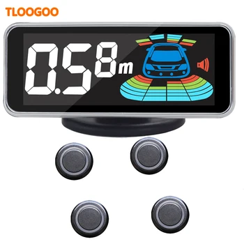

Parking Sensor 4 Sensors LCD Kit Display Car Reverse Backup Radar Monitor System
