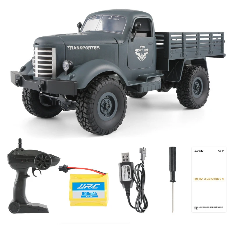 Новинка 2,4 GHz 4wd 6wd игрушка RC Truck 4/6 колеса с дистанционным управлением военный грузовик транспортер модель с светодиодный светильник автомобиль игрушки для мальчика