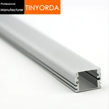 Tinyorda 100 шт.(длина 1 м) полоса Alu светодиодный профиль канала для 12 мм Светодиодные полосы света [профессиональный производитель] TAB1713