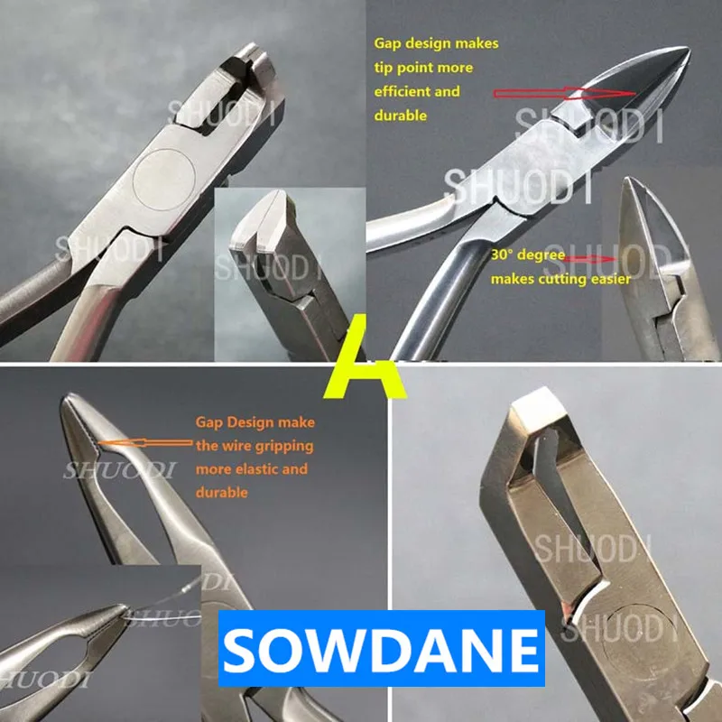 

Dental Orthodontic Band Removing Plier short Neck 12.5cm Instrment