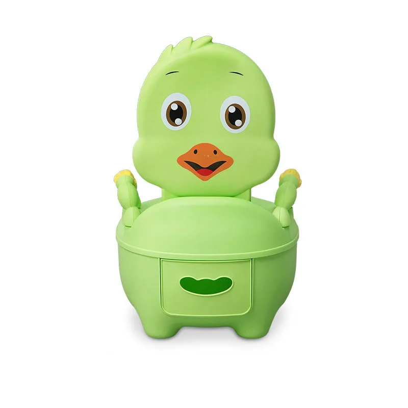 Дешевый детский горшок для обучения туалету, пластиковый детский горшок бесплатно - Цвет: Зеленый