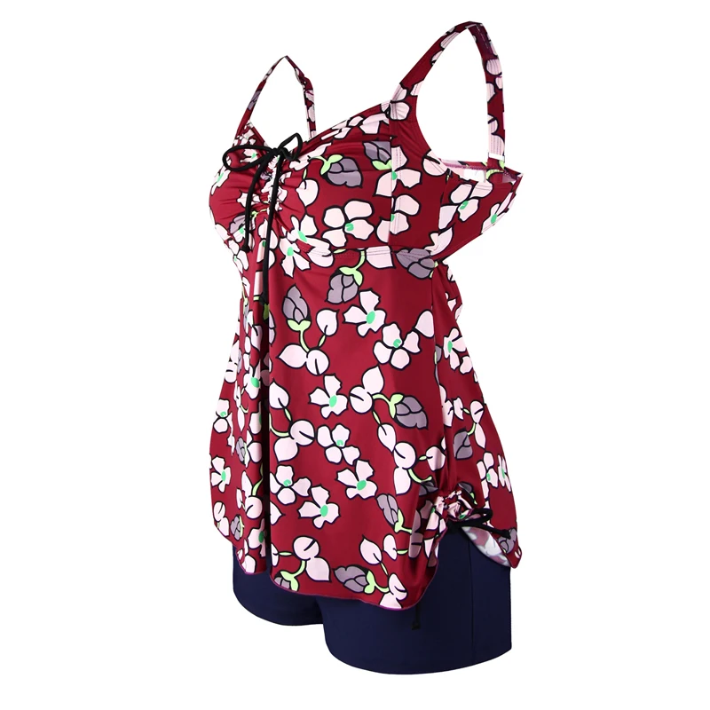 PERONA размера плюс Tankini женский купальный костюм сексуальный купальник из двух